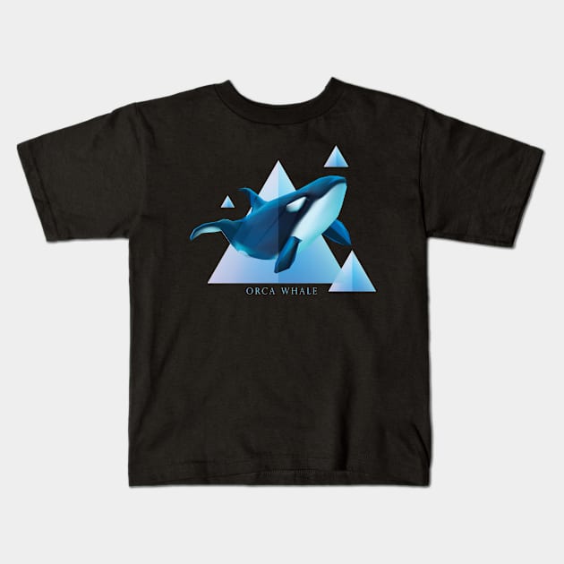 Orca Whale - Beautifully Styled Oceanic Mammal Kids T-Shirt by DesignFury